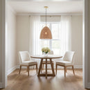 Visual Comfort Studio - GLP1071BBS-BRTN - One Light Pendant - Norman - Blonde Rattan
