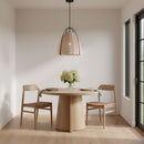 Visual Comfort Studio - GLP1071MBK-ASW - One Light Pendant - Norman - Ash Wicker