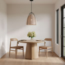 Visual Comfort Studio - GLP1071MBK-ASW - One Light Pendant - Norman - Ash Wicker