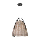 Visual Comfort Studio - GLP1071MBK-ASW - One Light Pendant - Norman - Ash Wicker