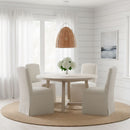 Visual Comfort Studio - GLP1071MWT-BRTN - One Light Pendant - Norman - Chalk Wicker