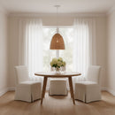 Visual Comfort Studio - GLP1081MWT-BRTN - One Light Pendant - Norman - Blonde Rattan