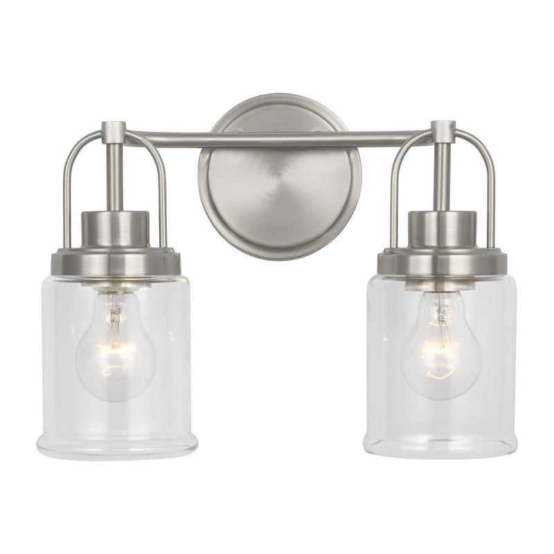 Visual Comfort Studio - GLV1072BS - Two Light Vanity - Anders - Brushed Nickel
