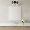Visual Comfort Studio - GLV1072MBK - Two Light Vanity - Anders - Midnight Black