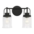 Visual Comfort Studio - GLV1072MBK - Two Light Vanity - Anders - Midnight Black
