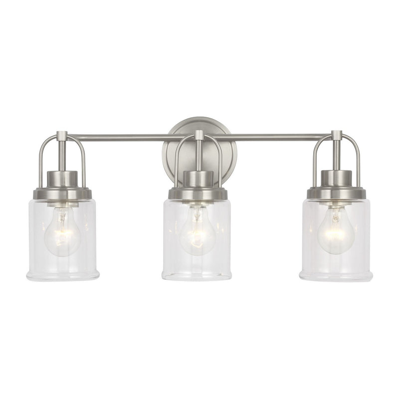 Visual Comfort Studio - GLV1073BS - Three Light Vanity - Anders - Brushed Nickel