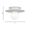 Visual Comfort Studio - KF1001MWT - One Light Flush Mount - Nodes - Matte White