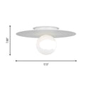 Visual Comfort Studio - KF1021MWT - One Light Flush Mount - Nodes - Matte White