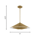 Visual Comfort Studio - KP1171BBS - One Light Pendant - Echo - Burnished Brass