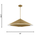 Visual Comfort Studio - KP1181BBS - One Light Pendant - Echo - Burnished Brass