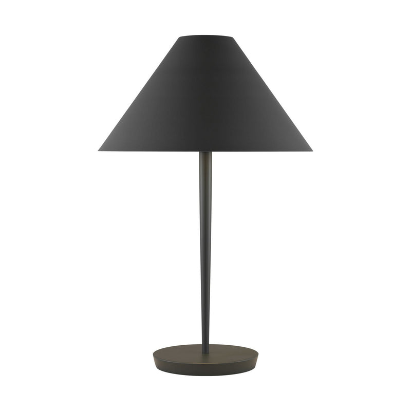 Visual Comfort Studio - KT1461MCB - One Light Table Lamp - Contra - Matte Charcoal Black