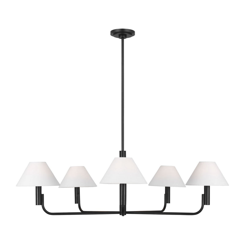 Visual Comfort Studio - SLC1005AI - Five Light Chandelier - Colfax - Aged Iron