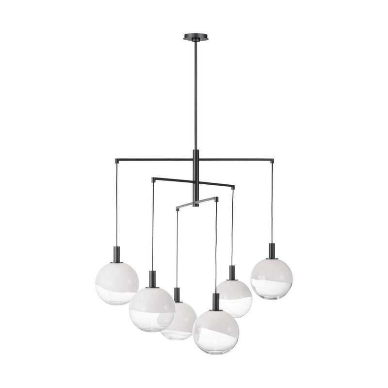 Visual Comfort Studio - SLC1036AI - Six Light Chandelier - Torian - Aged Iron