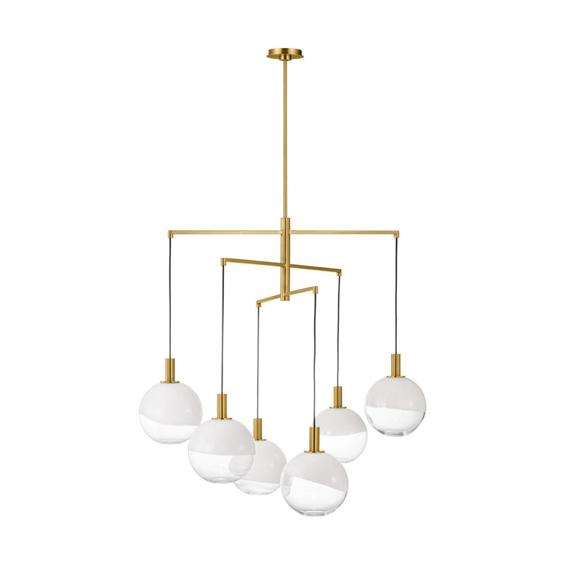 Visual Comfort Studio - SLC1036BBS - Six Light Chandelier - Torian - Burnished Brass