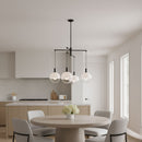 Visual Comfort Studio - SLC1044AI - Four Light Chandelier - Torian - Aged Iron