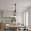 Visual Comfort Studio - SLC1044AI - Four Light Chandelier - Torian - Aged Iron