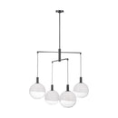 Visual Comfort Studio - SLC1044AI - Four Light Chandelier - Torian - Aged Iron