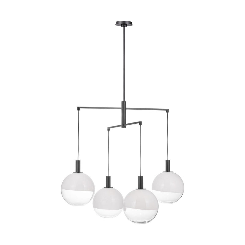 Visual Comfort Studio - SLC1044AI - Four Light Chandelier - Torian - Aged Iron
