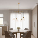 Visual Comfort Studio - SLC1044BBS - Four Light Chandelier - Torian - Burnished Brass