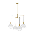 Visual Comfort Studio - SLC1044BBS - Four Light Chandelier - Torian - Burnished Brass