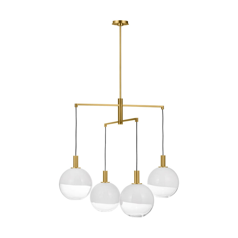 Visual Comfort Studio - SLC1044BBS - Four Light Chandelier - Torian - Burnished Brass