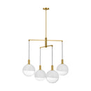 Four Light Chandelier<br /><span style="color:#4AB0CE;">Entrega: 4-10 dias en USA</span><br /><span style="color:#4AB0CE;font-size:60%;">PREGUNTE POR ENTREGA EN PANAMA</span><br />Collection: Torian<br />Finish: Burnished Brass