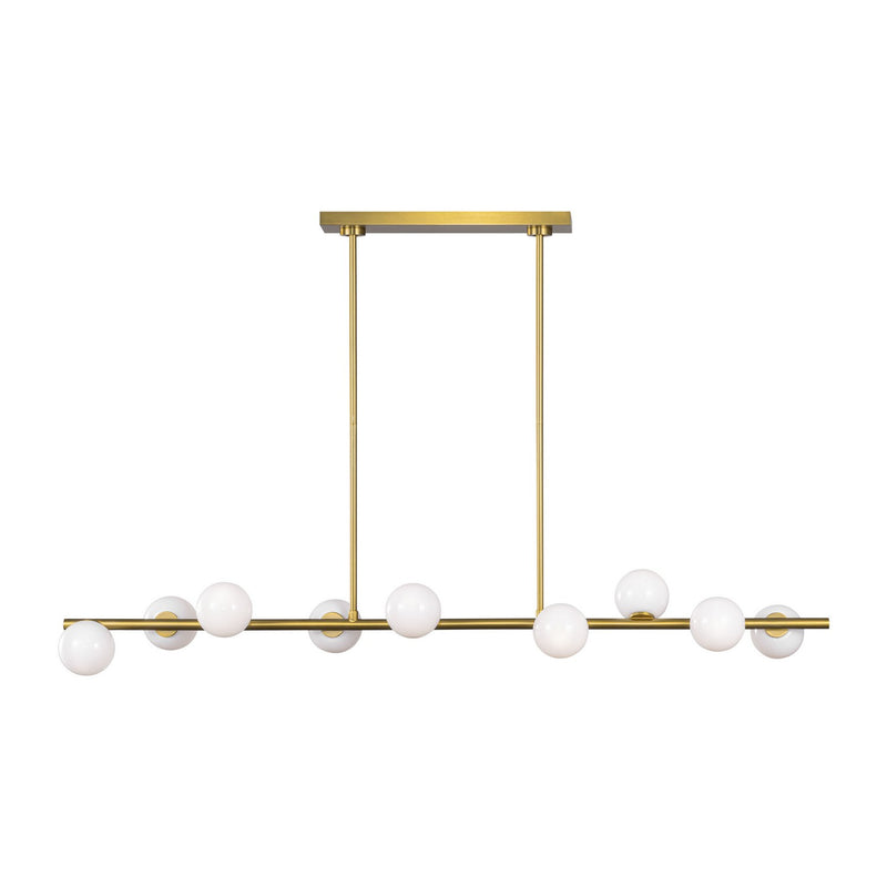 Visual Comfort Studio - SLC1059BBS - Nine Light Linear Chandelier - Altair - Burnished Brass