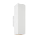 Two Light Wall Lantern<br /><span style="color:#4AB0CE;">Entrega: 4-10 dias en USA</span><br /><span style="color:#4AB0CE;font-size:60%;">PREGUNTE POR ENTREGA EN PANAMA</span><br />Collection: Pohl<br />Finish: Outdoor Textured White