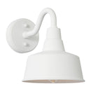 One Light Wall Lantern<br /><span style="color:#4AB0CE;">Entrega: 4-10 dias en USA</span><br /><span style="color:#4AB0CE;font-size:60%;">PREGUNTE POR ENTREGA EN PANAMA</span><br />Collection: Barn Light<br />Finish: Outdoor Textured White