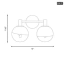 Visual Comfort Studio - SLV1002BBS - Two Light Vanity - Torian - Burnished Brass