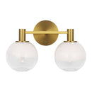 Two Light Vanity<br /><span style="color:#4AB0CE;">Entrega: 4-10 dias en USA</span><br /><span style="color:#4AB0CE;font-size:60%;">PREGUNTE POR ENTREGA EN PANAMA</span><br />Collection: Torian<br />Finish: Burnished Brass
