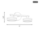 Visual Comfort Studio - SLV1012BBS - LED Vanity - Khan - Burnished Brass