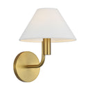 One Light Wall Sconce<br /><span style="color:#4AB0CE;">Entrega: 4-10 dias en USA</span><br /><span style="color:#4AB0CE;font-size:60%;">PREGUNTE POR ENTREGA EN PANAMA</span><br />Collection: Colfax<br />Finish: Burnished Brass