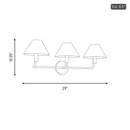 Visual Comfort Studio - SLW1023BBS - Three Light Wall Sconce - Colfax - Burnished Brass
