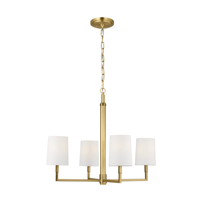 Visual Comfort Studio - TC1194BBS - Four Light Chandelier - Danica - Burnished Brass