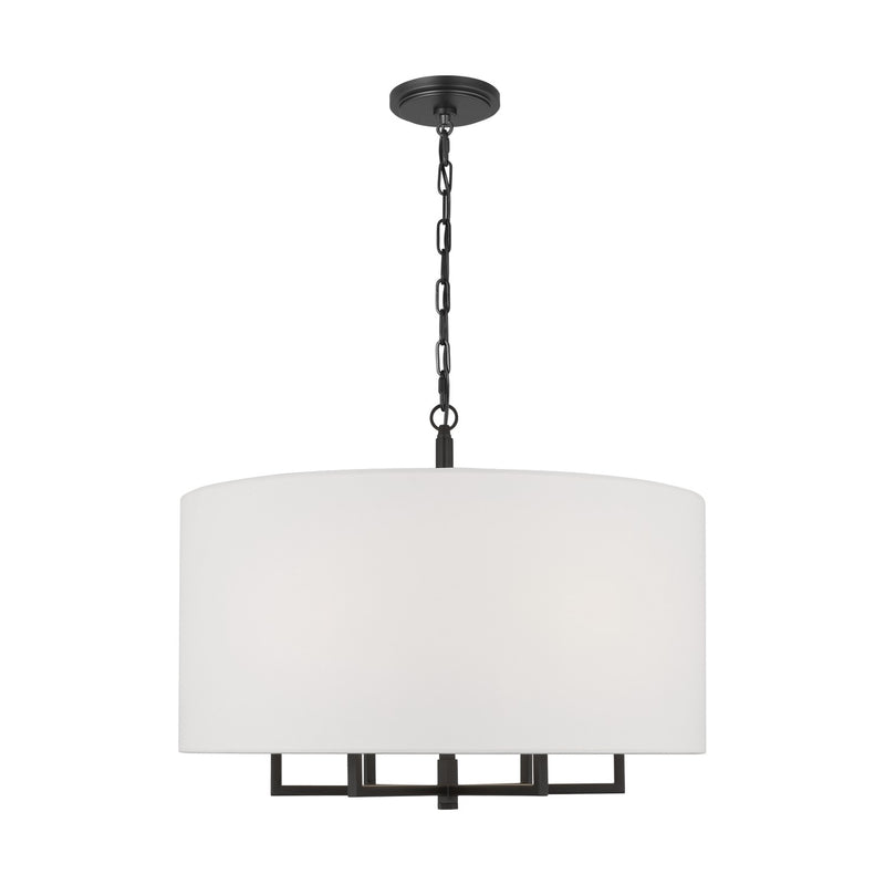 Visual Comfort Studio - TC1206AI - Six Light Chandelier - Danica - Aged Iron