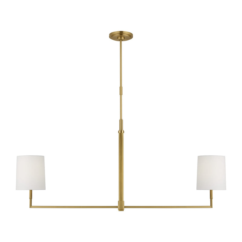 Visual Comfort Studio - TC1212BBS - Two Light Linear Chandelier - Danica - Burnished Brass