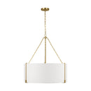 Visual Comfort Studio - TFC1123BBS - Three Light Pendant - Bergen - Burnished Brass