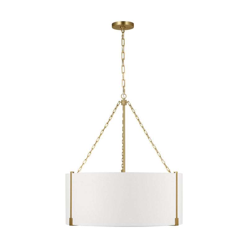 Visual Comfort Studio - TFC1123BBS - Three Light Pendant - Bergen - Burnished Brass