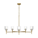 Visual Comfort Studio - TFC1135BBS - Five Light Chandelier - Hartley - Burnished Brass