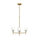 Visual Comfort Studio - TFC1143BBS - Three Light Chandelier - Hartley - Burnished Brass