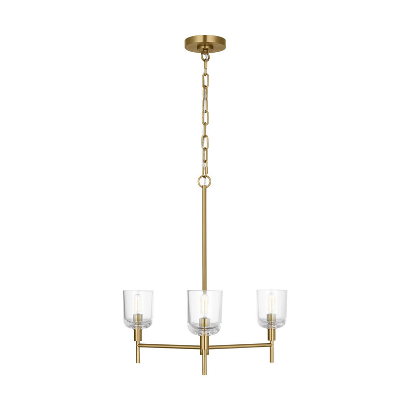 Visual Comfort Studio - TFC1143BBS - Three Light Chandelier - Hartley - Burnished Brass