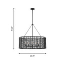 Visual Comfort Studio - TFC1155MBK - Five Light Chandelier - Winslow - Midnight Black
