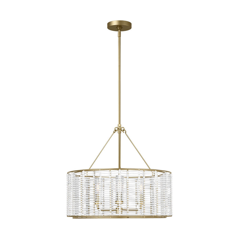 Visual Comfort Studio - TFC1163PCB - Three Light Chandelier - Winslow - Powder-Coated Brass