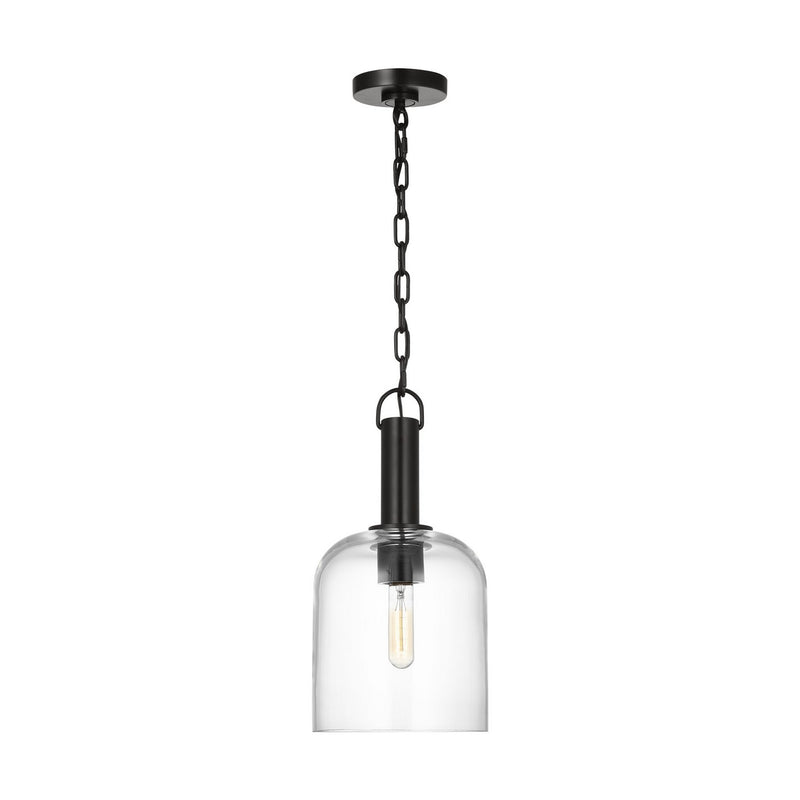 Visual Comfort Studio - TFP1021AI - One Light Pendant - Hartley - Aged Iron
