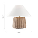 Visual Comfort Studio - TFT1041BRTN - One Light Table Lamp - Dumar - Blonde Rattan