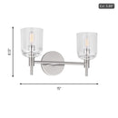 Visual Comfort Studio - TFV1002PN - Two Light Vanity - Hartley - Polished Nickel