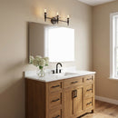 Three Light Vanity<br /><span style="color:#4AB0CE;">Entrega: 4-10 dias en USA</span><br /><span style="color:#4AB0CE;font-size:60%;">PREGUNTE POR ENTREGA EN PANAMA</span><br />Collection: Hartley<br />Finish: Aged Iron