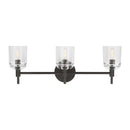 Visual Comfort Studio - TFV1003AI - Three Light Vanity - Hartley - Aged Iron
