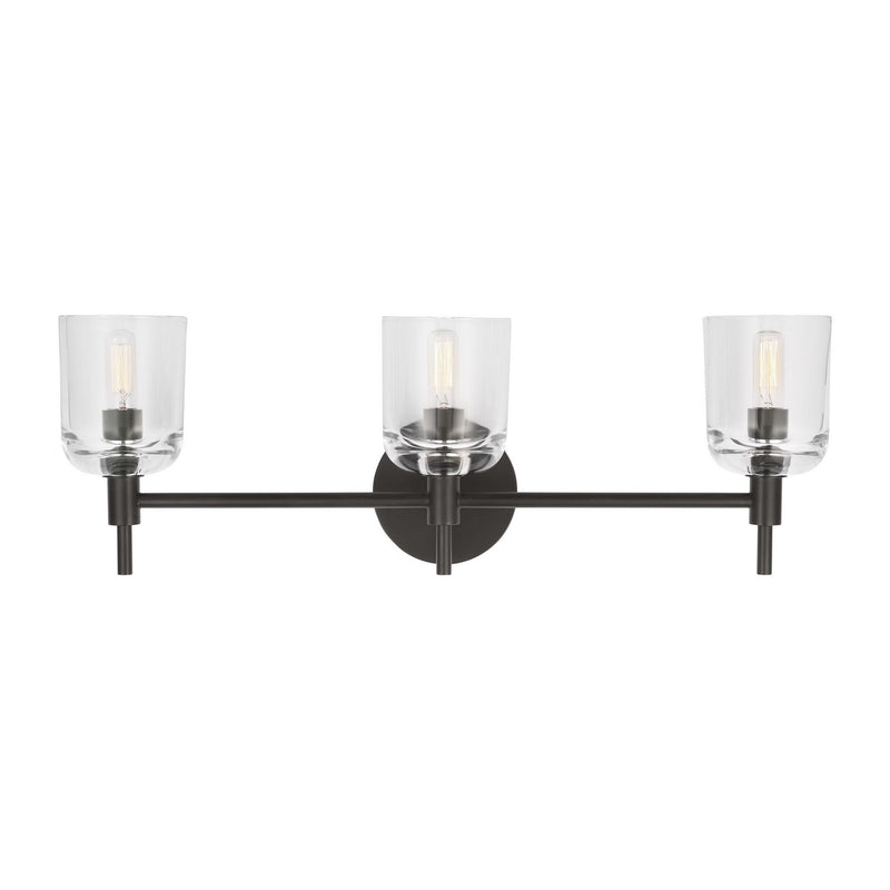 Visual Comfort Studio - TFV1003AI - Three Light Vanity - Hartley - Aged Iron